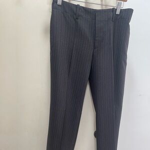 Vintage Ralph Lauren grey and black striped trousers